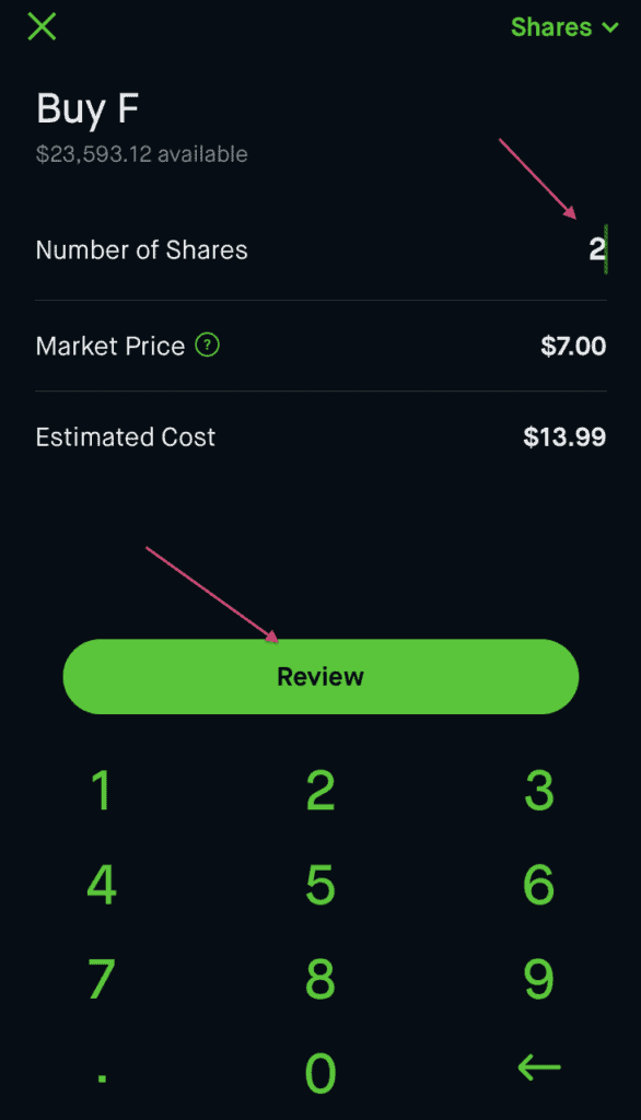 Tutorial on Buying a Stock in Robinhood