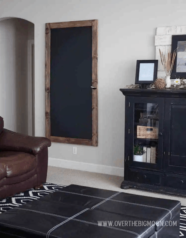 DIY Large Framed Chalkboard Home Decor