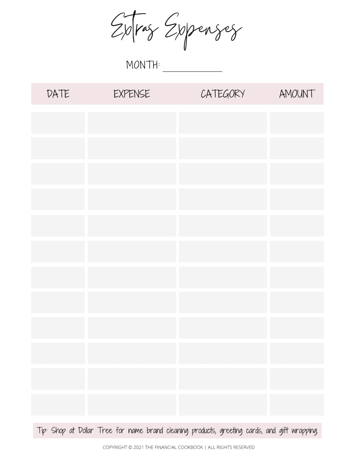 FREE Printable Expense Tracker: The Downloadable Budget Binder You Need ...