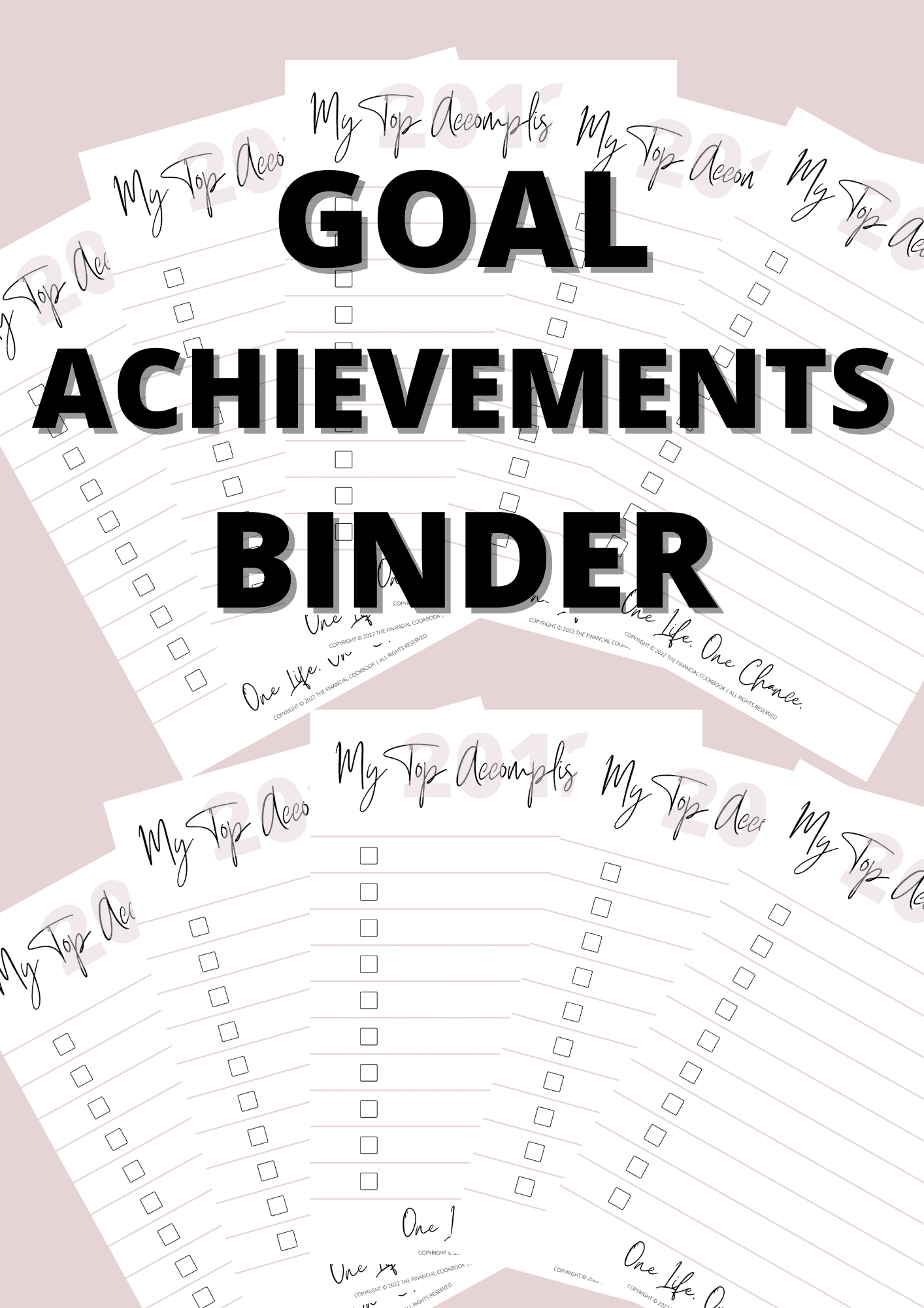 New Year's Resolution Checklist And Goal Achievement Binder: Free ...